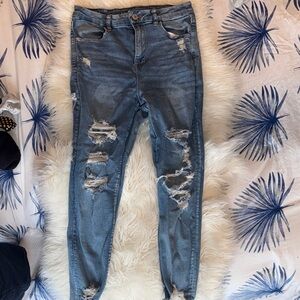 Distressed Blue Women's Jeans